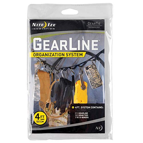 Nite Ize GLN4-M2-R8 GearLine Hanging Organization System, Grey