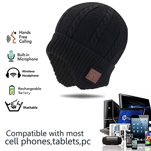 Teastar Wireless Music Hat Tech Gifts For Women Beanie Headphones Knit Winter Beanie Hat With Speaker Mic Music Beanie Mens Womens For Teenage Girls Boys Teen #TOP5