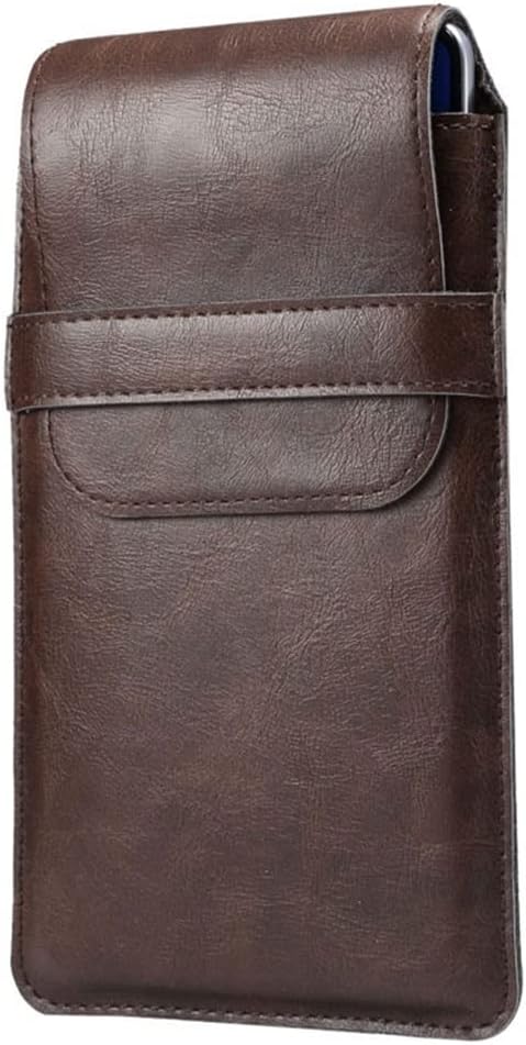Universal 4.8-6.9inch Slim Anti-Drop Mobile Phone Waist Belt Clip Bags Case Cover with Magnetic Buckle (Color : Black Size : L Code 18 * 10cm) (Brown L Code 18 * 10cm)