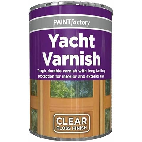 MUSAN Yacht Varnish Paint Tin 300ML - Fast Quick Dry Interior & Exterior Use - Tough, Durable Long Lasting Protection - Excellent Coverage for Metal, Wood, Plastic (Yacht Varnish Tin) Cover