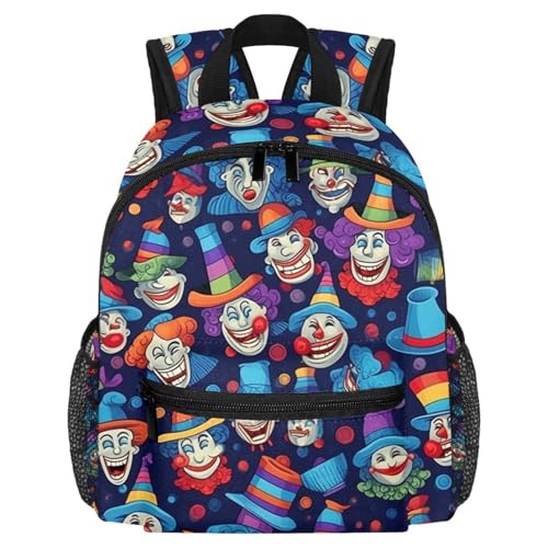 Sac à dos Happy Funnyman multicolore pour l'école maternelle des enfants de 3 à 8 ans