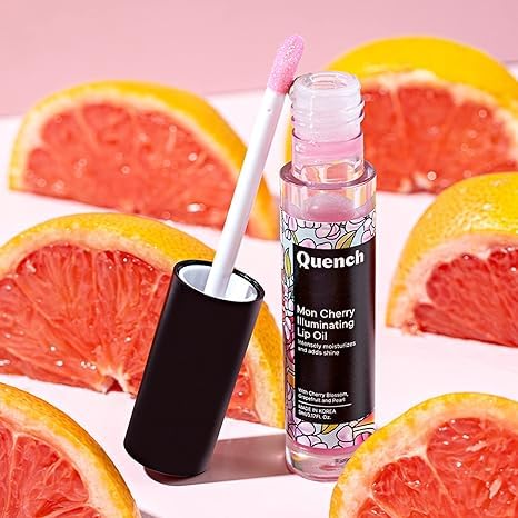 Miniatura 2 de Mon Cherry - Aceite de labios iluminador (rosa)  Aceite de labios coreano con flor de cerezo, extractos de perlas y aceite de pachulí, deja los