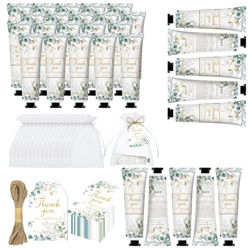 50 Sets Greenery Baby Shower Hand Cream Bulk Gifts, Wedding
