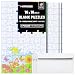 Hygloss Products Blank Jigsaw Puzzle – Compoz-A-Puzzle – 10 x 16 Inch - 96 Pieces, 4 Puzzles with Envelopes