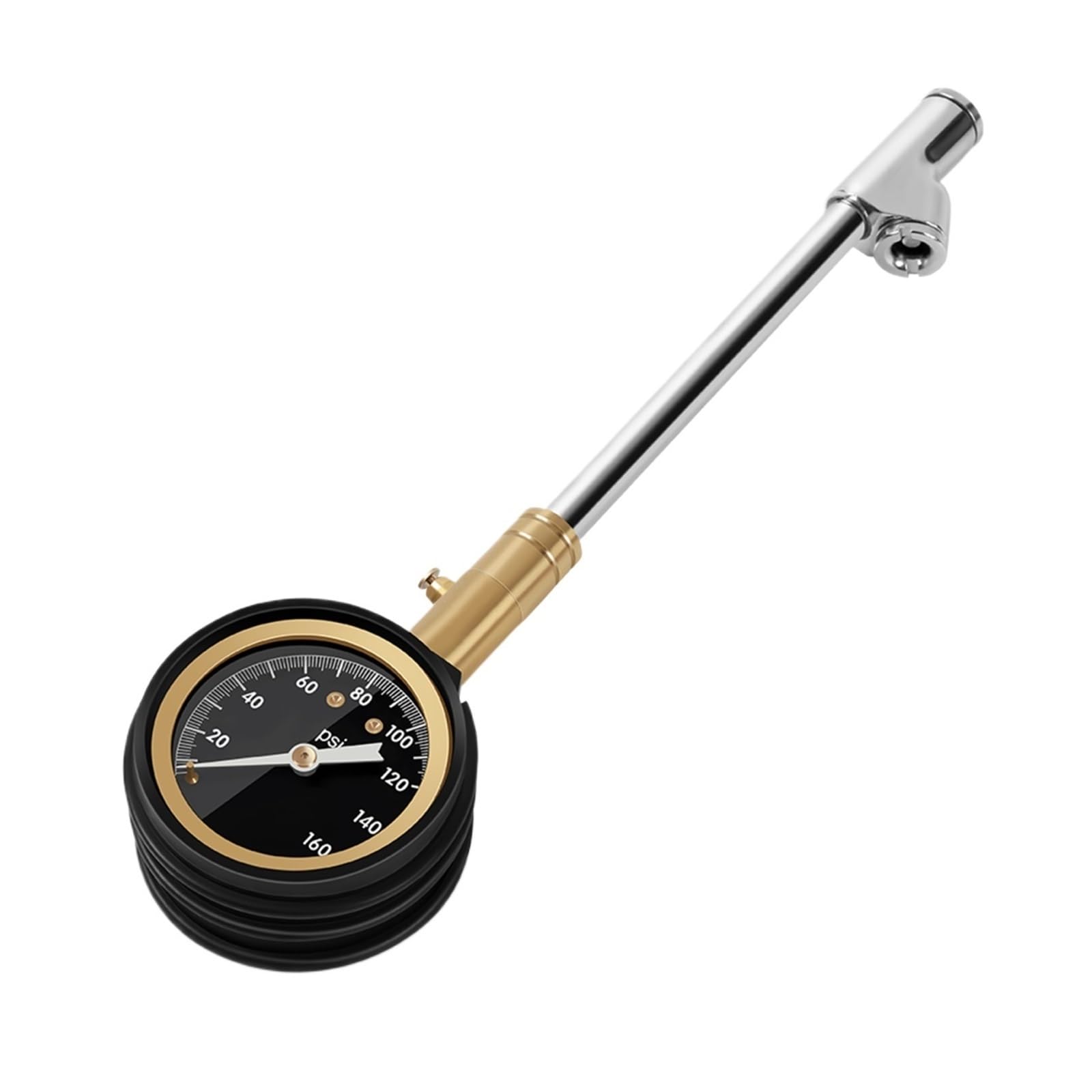 Manomètre De Pression Des Pneus À Double Tête, 160 PSI, For Camion Robuste, Jauge De Pression D'air Mécanique, Brille Dans La Nuit Facile à Utiliser