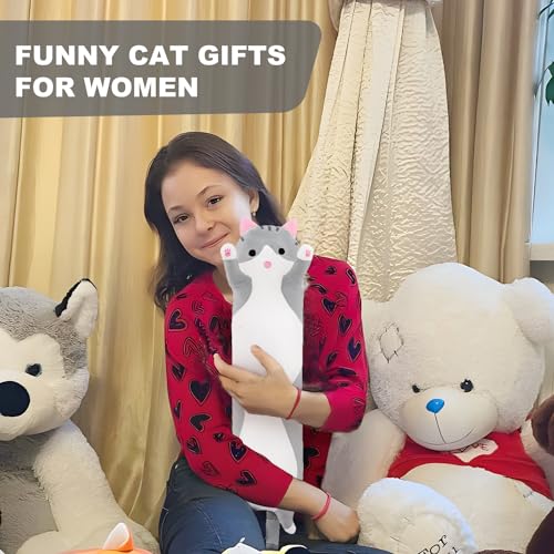Image of Cat Heating Pad for Period Cramps Menstrual Pain Relief, Portable Electric Heat Pads USB Powered, Cute Stuff Cats Stuffed Animals Funny Gifts for Women Teen Girls Cat Lovers Birthday Easter Christmas