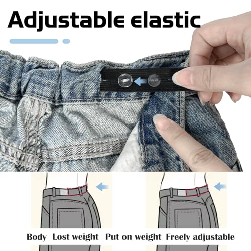 Jeans Button Tightener Pants Adjuster Waist Tightener for Pants Women Men and Children,Waist Clip Pack of 63