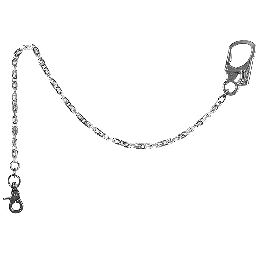 Ahiller Biker Wallet Chain, Heavy Duty Pocket Chain with Round Clasp, Men Chains for Keys, Jeans, Pants, Purse and Handbag