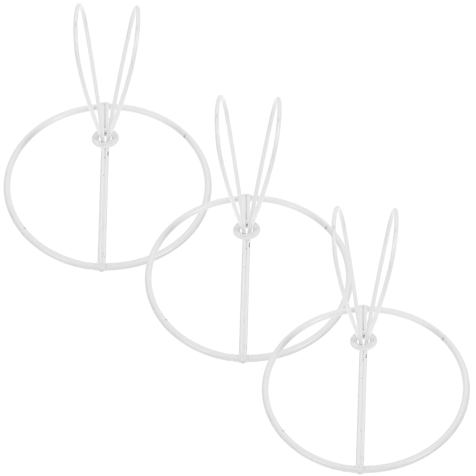 ELEOUTI 3Pcs Metal Lamp Shade Light Bulb Clip for Table Light and Desk Lamp DIY Lighting Accessories with Iron Round Frame