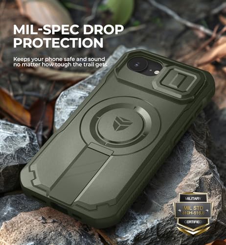 Dexnor for iPhone 17e/16e Case with Slide Camera Cover, 6.1 inch Army Green by Dexnor - Used condition - Image 6