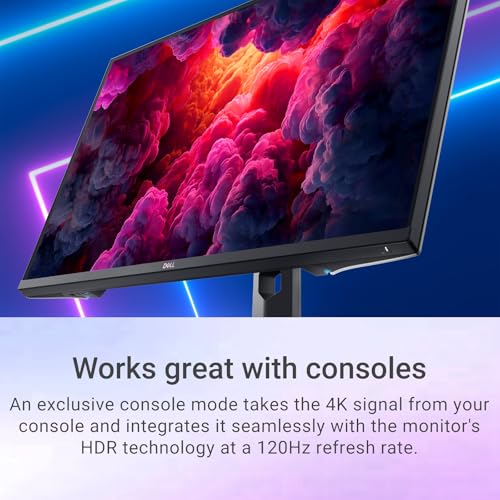 Image of Dell 32 inch 4K UHD Gaming Monitor, 144Hz 1ms Fast IPS Computer Display, AMD FreeSync, NVIDIA G-SYNC, VESA DisplayHDR 600, 95% DCI-P3, HDMI, Displayport, USB-A|B, Height /Swivel /Tilt Adjustable Stand
