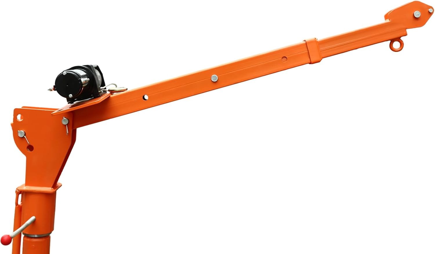 Truck Crane Mounted Pickup Truck Crane with Electric Winch, Remote Control, Three Boom Capacities of 220lbs/550lbs/1100lbs, for Lifting Engine Wood and Shop Equipment