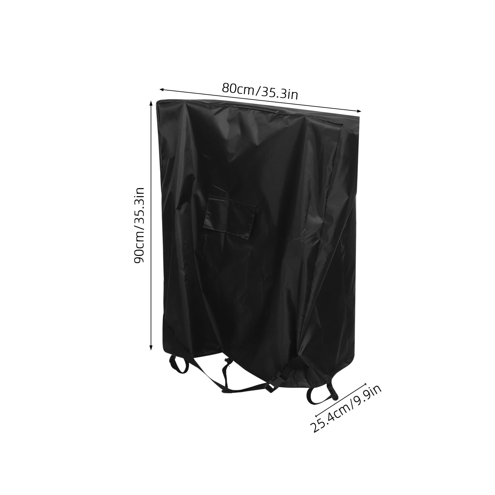 Funda para carrete de manguera, protector de manguera de jardín con bolsillo, 80 cm de largo x 25 cm de ancho x 89 cm de alto, almacenamiento seguro para patio, fiestas o uso estacional.