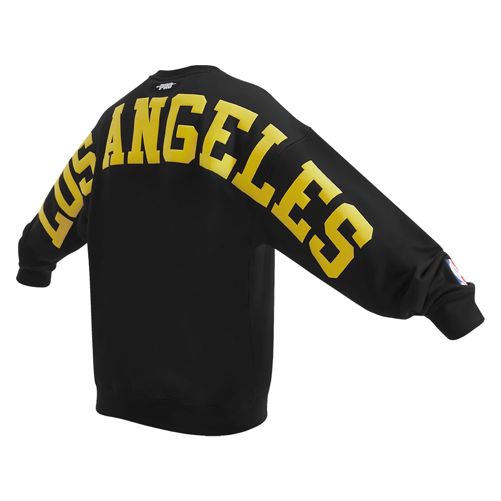 Pro Standard Mens NBA Los Angeles Lakers Wingspan Sweatshirt Black M