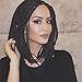 ZM Box Braided Hair Bob Lace Frontal Wigs With Baby Hair Synthetic Black Wigs For Women Full Hand Made Braiding Style