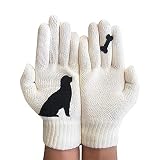 Women's Winter Gloves Warm Mittens- Cozy Wool Knit Thick Gloves Novelty Mittens Winter Cold Weather
