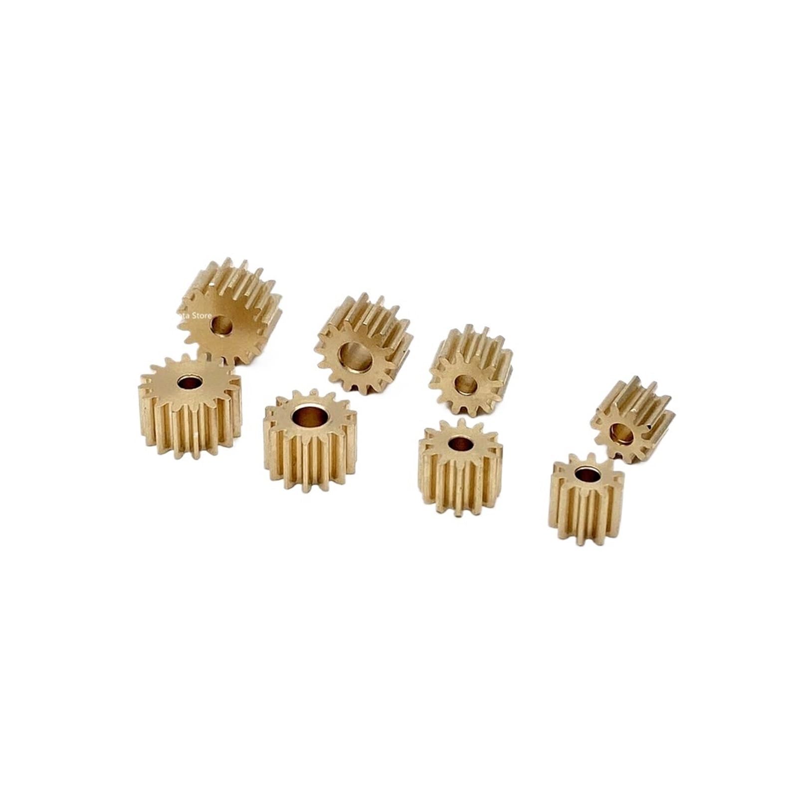 Bevel Gear Pinion Hardware Mechanical 5pcs 0.5M 15 Teeth 5mm Thick Copper Gear Mechanical Model Metal Gear Customization(3.98mm)