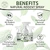 Natural Rodent Repellent Spray 500ML | Peppermint Oil Rat & Mouse Repellent | Natural Rat Repellent Spray | Peppermint Spray for Mice | Indoor Outdoor Rodent Control | How to Get Rid of Mice Naturally
