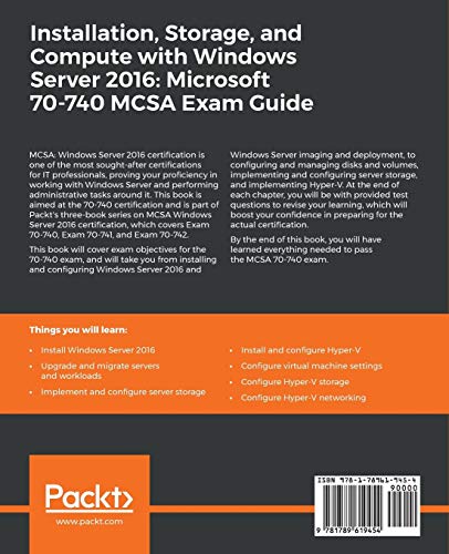 image for Packt Publishing Installation, Storage, and Compute with Windows Serve