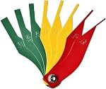 XINLIYA Car Brake Lining Thickness Gauge, 8-Piece SAE & Metric Vehicles Tire Thread Depth Gauge, Automotive Brake Pad Measure Tool Accessories, Universal for SUV, Truck, RV