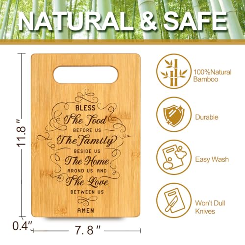 Tabla de Cortar de Bambú para Mujer, Regalo Inspirador Religioso y Espiritual para Mamá, Hermana, Amigas o Colegas, Ideal para Cumpleaños, Navidad o Casa Nueva miniatura 2