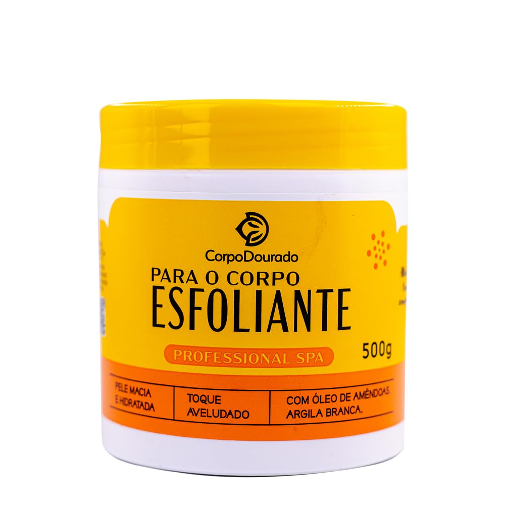 Creme Esfoliante Corporal Corpo Dourado Toque Aveludado com Óleo de Amêndoas e Argila