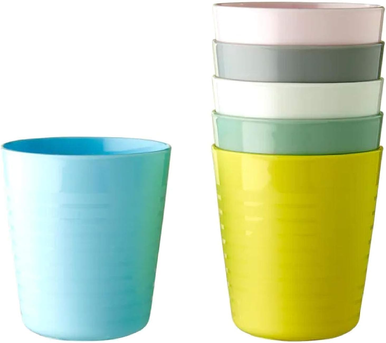 Kalas IKEA 004.613.79 Kids Plastic Mug, Pastel Multicoloured, 6 x 17 Centimetre