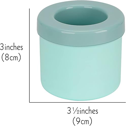 Miniatura 2 de Paquete de 2 bandejas de hielo cilíndricas para moldes de hielo, cubo de hielo de silicona, máquina portátil de cubitos de hielo, taza de hielo de