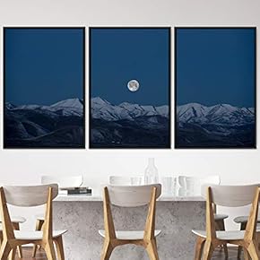 signwin 3 Piece Framed Canvas Wall Art Lunar...