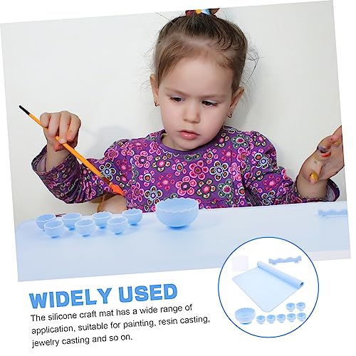 NUOBESTY 1 Conjunto tapete de desenho de silicone jogo americano para criança artes e ofícios infant