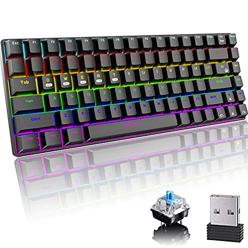 Mechanische Gaming-Tastatur, Bluetooth/2,4 GHz Cover