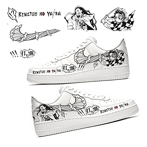 Havthcol Ironing-Free Stickers for Custom Air Force 1 Shoes ,Cute Pattern Fashine Creative White Shoes Decal (Anime)