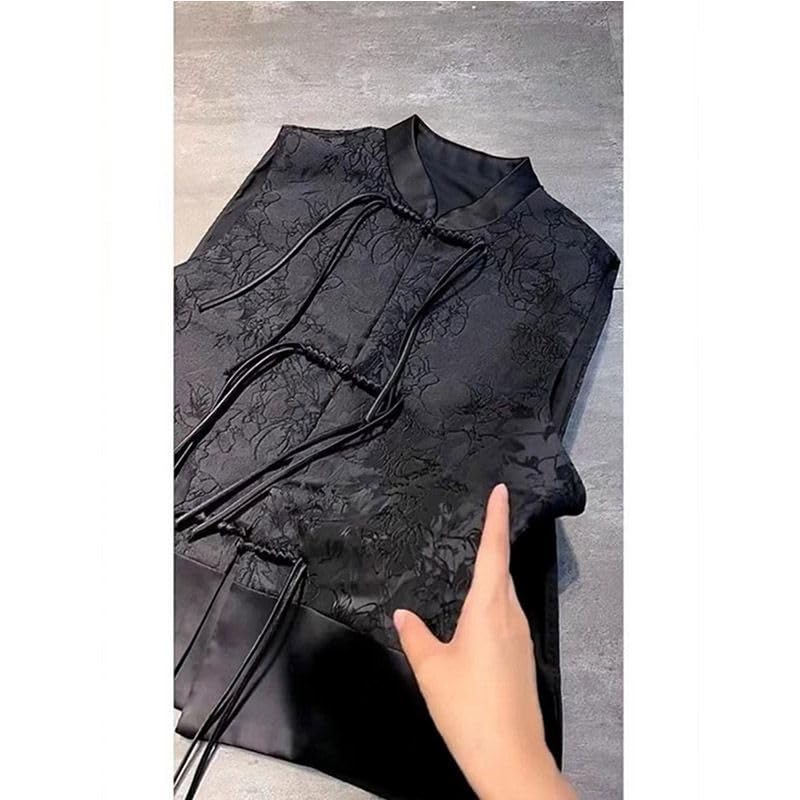 Chaleco sin mangas mujer estilo nacional chino primavera otoño 4