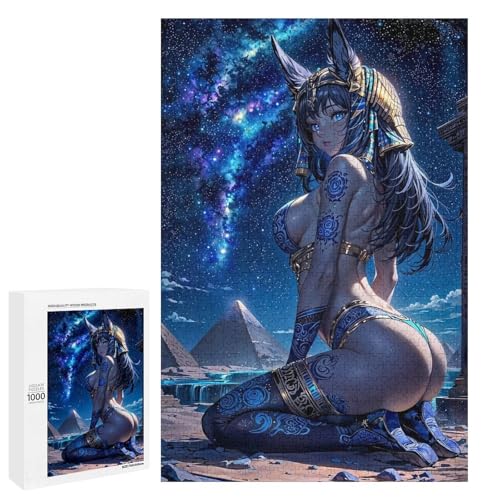 Puzzle 1000 pièces déesse égyptienne anime aux finitions soignées