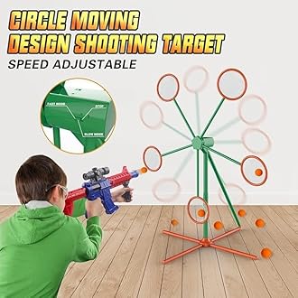 Shooting Games Toys for Boys - Boys Toys 4-5 5-6 7 8 9 10 Old Boys, Games For Kids| Gift Toys| Sport & Outdoor Toys with Moving Target| Gifts for Boys|Toys And Games|Boy Toys| Toy Guns