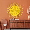 Vinyl Art Sticker Bohemian Sunshine Filled with Sunshine 54.6x54.7cm Wall beautification Yellow #3