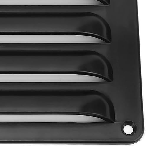 Miniatura 9 de Panel de ventilación de rejilla para autocaravana, exquisito panel de rejilla de salida de aire profesional negro para yates de autobús