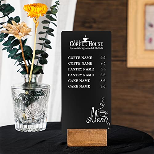 image for Yalikop Wood Place Card Holders Rustic Table Number Holders Wood Table