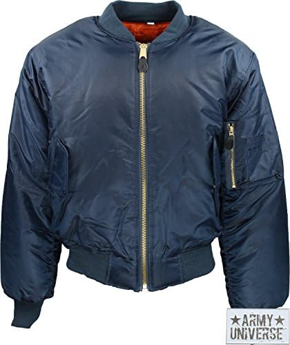 Air Force MA-1 Flight Jacket (Navy Blue, Size 2X-Large)
