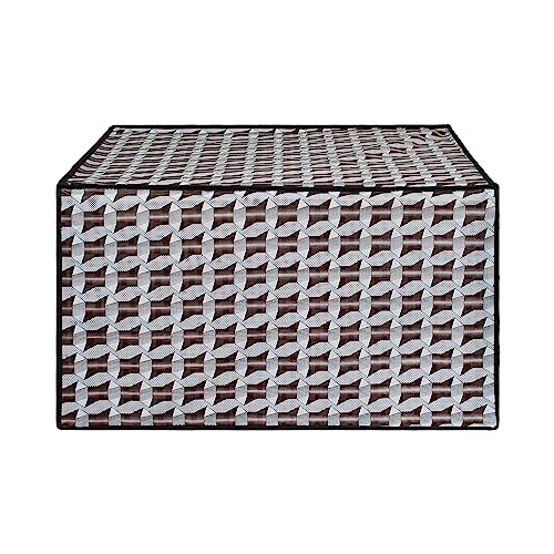 Image of DREAM KING Stylish Design & Printed Microwave Oven Cover Full Closure |waterproof & Dustproof Oven Cover Suitable for All Models - Multicolour SA09
