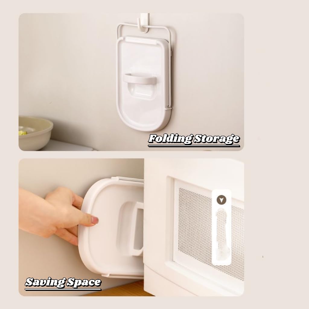 Pot Lid Holder, Lid and Spoon Rest Holder for Kitchen Counter, Foldable Pan Lid Organizer Stand with with hook, Multifunctional Utensils Pan Pot Cover Lid Rack Shelf,White (White (Updated))