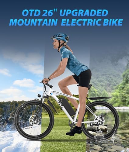 Electric Bike For Adults 1200W Peak Lightweight Mountain Ebikes,28MPH 26"x2.1" Fast Electric Bicycles,90 Miles PAS Long Range,48V 624Wh Removable Battery,7-Speed E-Bicycles with Mobile Phone Holder - Image 6