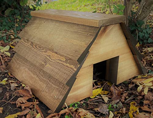 RUDDINGS WOOD Wooden Lodge Hedgehog House Wood Shelter Hedge Hog Box Home