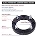 VLAOSCHI Black Forged 4x156 ATV Wheel Spacers 1 Inch with 12x1.5 Studs Compatible with Polaris 4 Lug 4/156 for 2013+ Ranger | 2014+ RZR XP 1000 | 2015+ RZR S 900 Trail 900 XC - Pack of 4
