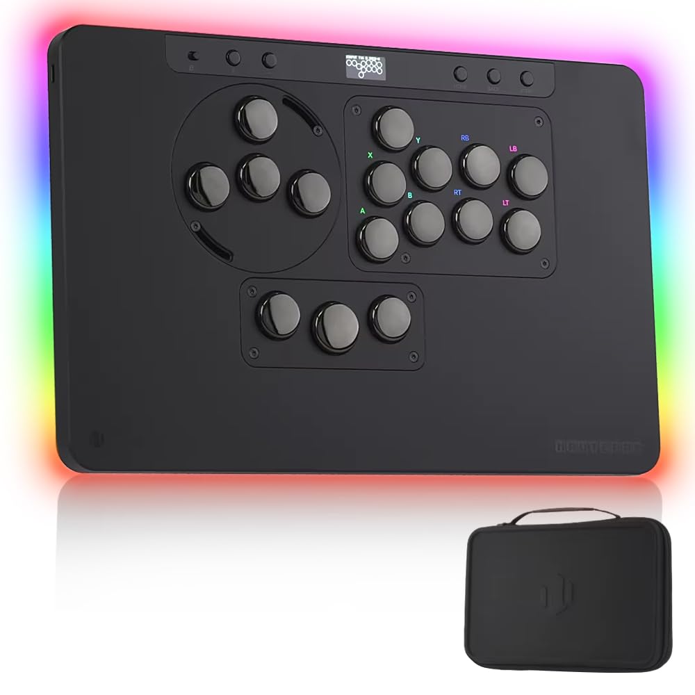 Sehawei Haute42 X1 Leverless Arcade Controller- Low Profile Design with Kailh Wind Engine Switches 3 Removable Modules Ambient