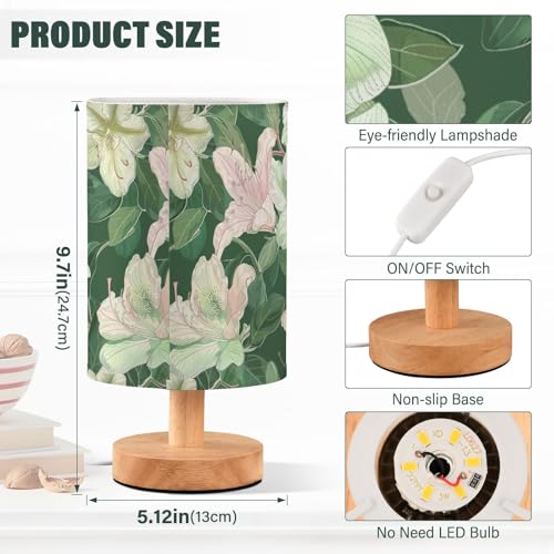 Lámpara de Mesa USB Verde Oscuro Azalea Illustration miniatura 3