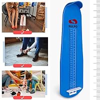 SULPO Fußmessgerät - Schuhgrößenmessung von 15 bis 48 - Schuhgrößenmesser kinder - Ideal für die Größenbestimmung von Schuhen - Blau – Ansicht 2