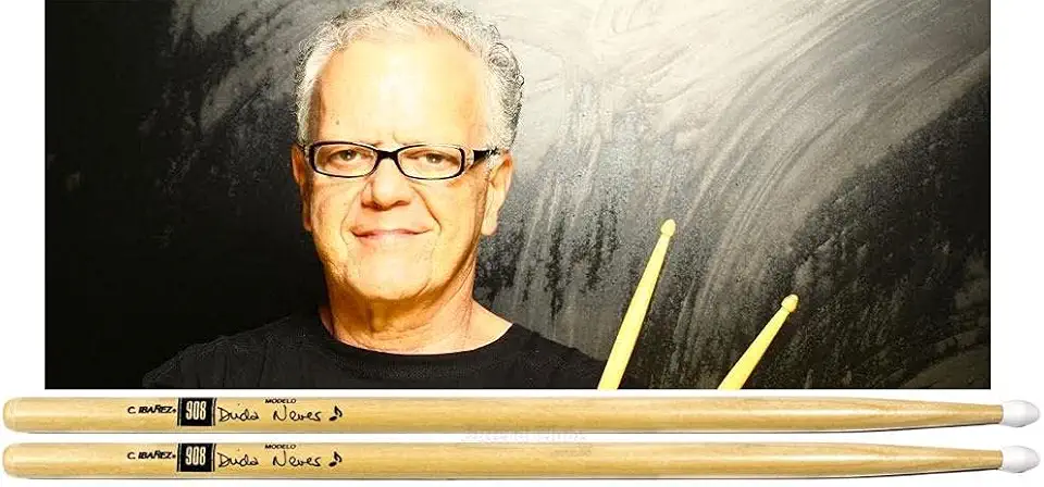 Baqueta C. Ibañez Signature Duda Neves 908N (Padrão 5A) Extra Comprida com Ponta de Nylon