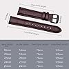 BISONSTRAP Watch Straps 24mm, Alligator Embossed Leather Watch Bands, Coffee Brown with Black Buckle #4
