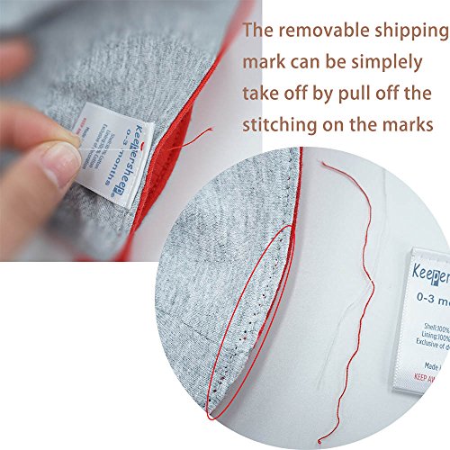 Keepersheep Baby Reversible Baseball Cap Infant Sun Hat, Cotton Knit Soft Brim for Infant Toddler, Summer Outdoor Unisex4